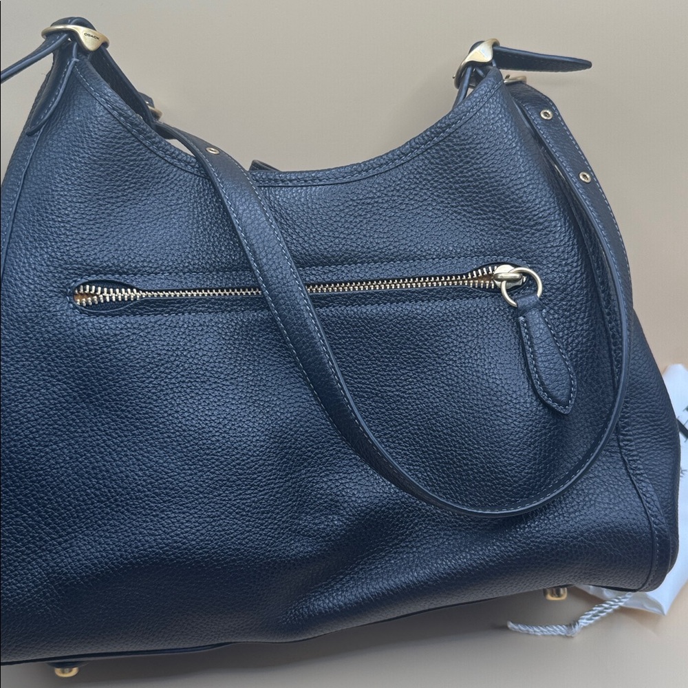 Coach Bella Black Leather Shoulder Bag - Picture 4 of 8